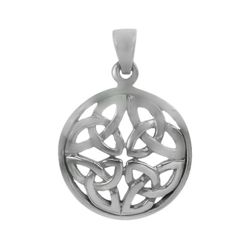 Sterling Silver Celtic Knot in Round Pendant Sterling Silver Celtic Knot in Round Pendant